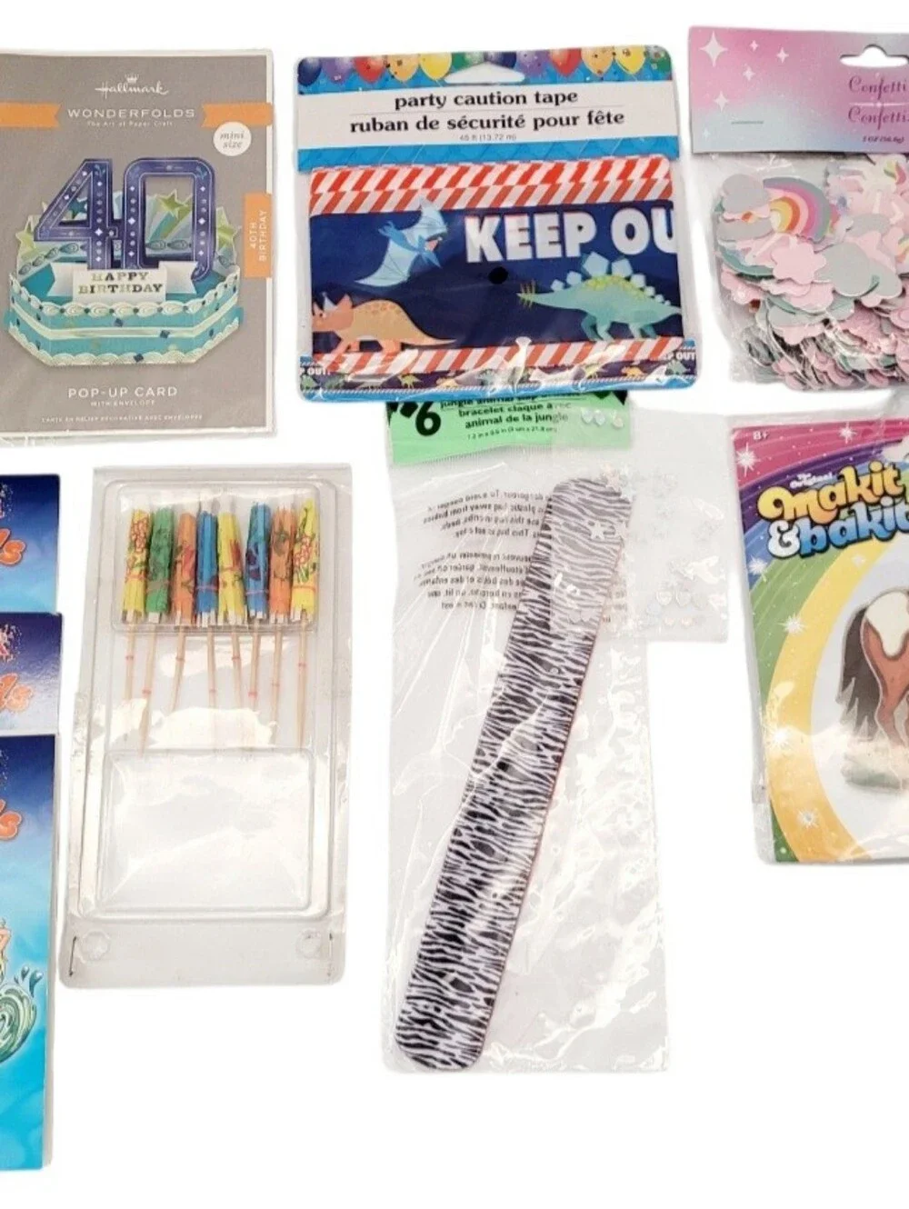 (Lot Of 9)Assorted Party Supplies/Arts & Crafts/Horse Makit Bakit Suncatcher Kit